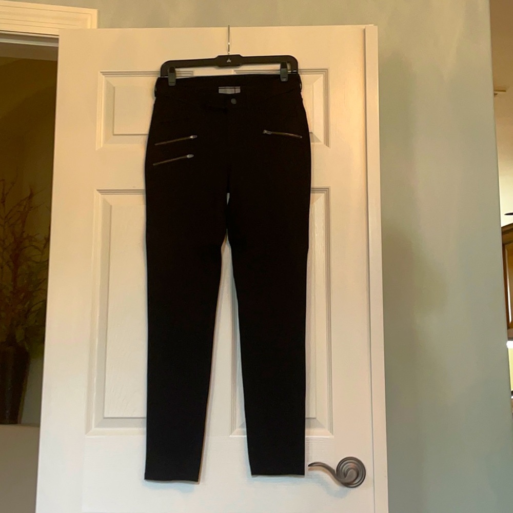 Athleta Zipper Front Black Pants